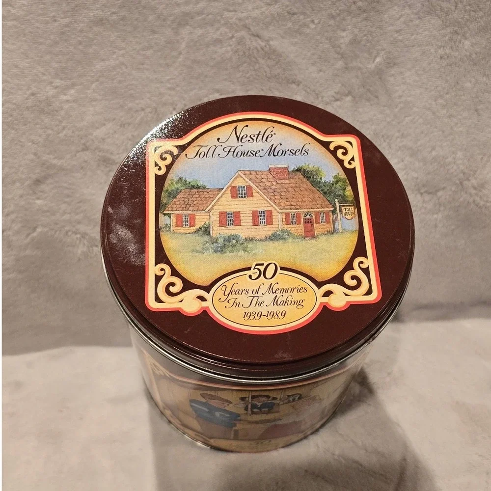 Vintage Nestle Toll‎ House Morsels 50th Anniversary Commemorative Tin 1939-1989